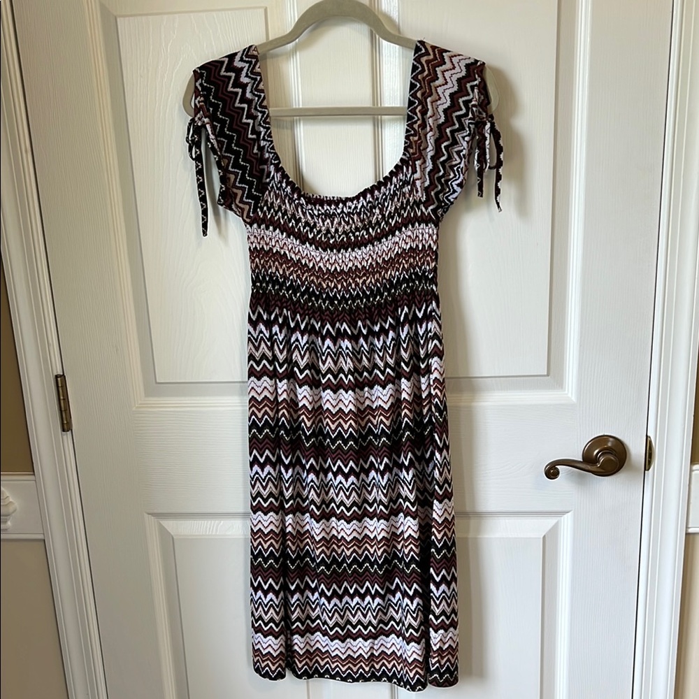 Cristinalove Zigzag Patterned Dress